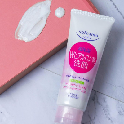 Sữa Rửa Mặt Tẩy Trang Dưỡng Ẩm Ngăn Ngừa Lão Hóa Da Kosé Softymo Cleansing Foam (190 G)