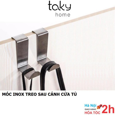 COMBO 2 Móc Gài Inox Treo Đồ Hình Chữ Z, Gắn Sau Cánh Cửa Tủ, Cửa Nhà Tắm, Nhà Bếp Treo Đồ Đa Năng, Tiện Dụng, Sử Dụng Dễ Dàng. TakyHome 2016set2