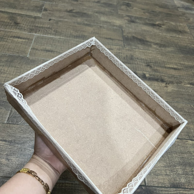 [GIÁ XƯỞNG] Khay gỗ ép đa năng nhiều kích thước để decor, đựng đồ, trồng cây