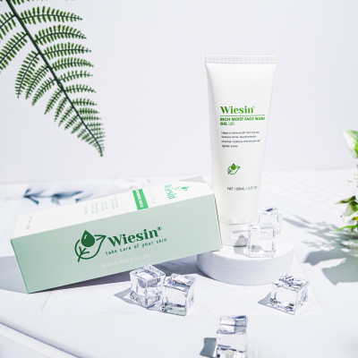 Sữa rửa mặt không bọt dưỡng ẩm cho da khô và da nhạy cảm Wiesin Rich Moist Face Wash Gel 100ml - WS01