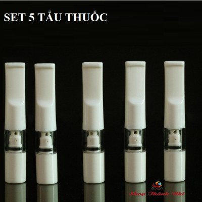 Vỉ gồm 5 tẩu thuốc nhựa dẻo bảo vệ sức khỏe ( dùng được cả điếu nhỏ)