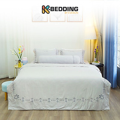 Bộ ga giường chần bông KBedding by Everon KMTS 106 Microtencel Xám (4 món)