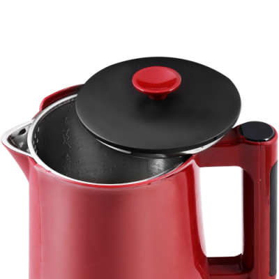 Bình (ấm) đun cao cấp giữ ấm inox 304 nguyên khối, 2 lớp, 1,7L Green Cook _ GCEK-17S18D - Hàng chính hãng