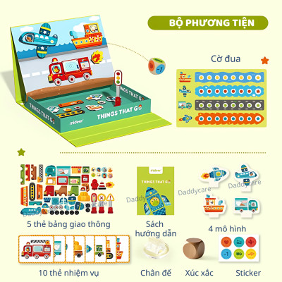 Đồ Chơi Xếp Hình Nam Châm Magnets Mideer, Đồ chơi trí tuệ dành cho trẻ em 2,3,4,5,6,7 tuổi