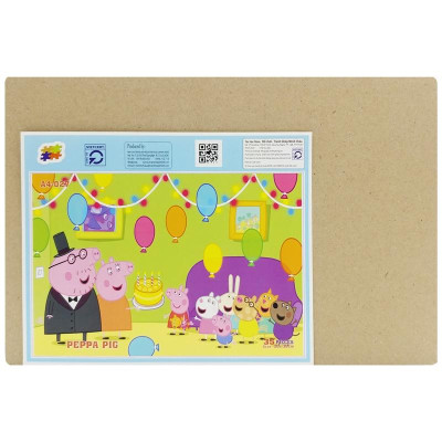 Bộ Xếp Hình Khổ A4 Puzzle Minh Châu 35-027 - Peppa Pig (35 Mảnh Ghép)