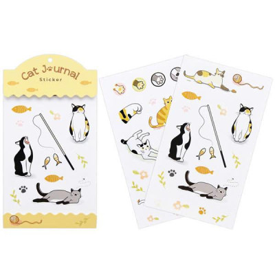 Sticker Cat Journal - The Sun