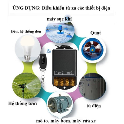 Công Tắc Điều Khiển Từ Xa 220V - 100M 30A: Hiệu Suất Đỉnh Cao với Loại Tốt, Nút Học Lệnh và Công Suất Lớn