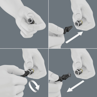 Dụng cụ lấy ốc trong đầu tuýp Nut Extractor Wera 05050005001