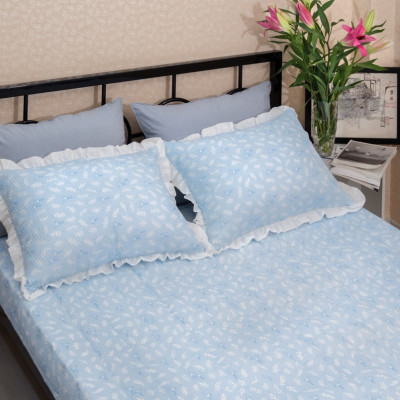 Bộ chăn drap Bamboo Hàn Quốc Hana Hana Leafmingo