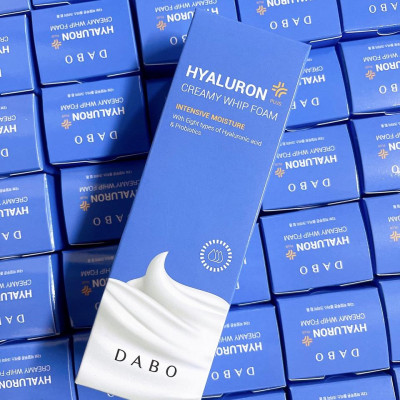 Sữa Rửa Mặt DABO Hyaluron Creamy Whip Foam Làm Sạch Da Cấp Ẩm Sâu Dành Cho Da Khô 150ml