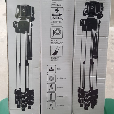 Chân giá đỡ máy chụp ảnh/ quay phim Tripod 3120 + Giá đỡ điện thoại + Remote - Hàng chính hãng