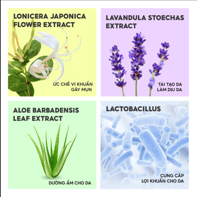 Sữa rửa mặt Lalamos Phôi Kim Ngân Hoa làm sạch sâu và cấp ẩm 280ml