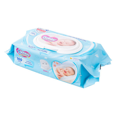 CB 3 gói KHĂN ƯỚT BOBBY KHÔNG MÙI 100 Miếng