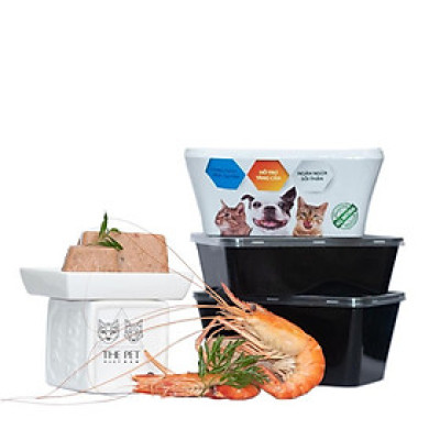 Thức Ăn Chó Mèo Dạng Pate Tươi THEPETVN Vị Tôm (Prawn Pet Paste)