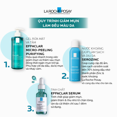 Gel rửa mặt và tắm La Roche-Posay Effaclar Micro-Peeling Purifying Gel 400ml