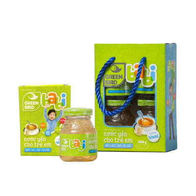 Lốc Green Bird - Babi Nước Yến Cho Trẻ Em Hương Vani - (4 hũ *72g)