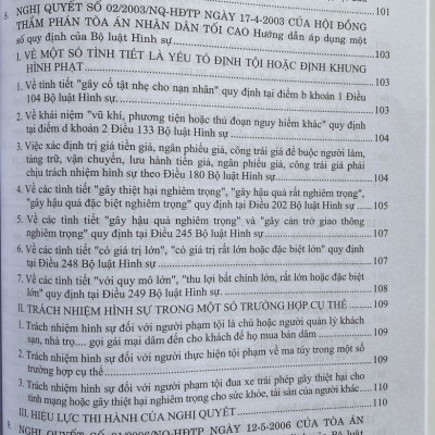 Hệ Thống Các Nghị Quyết Của Hội Đồng Thẩm Phán, TANDTC Về Hình Sự và Tố Tụng Hình Sự Từ năm 1986 đến 2023
