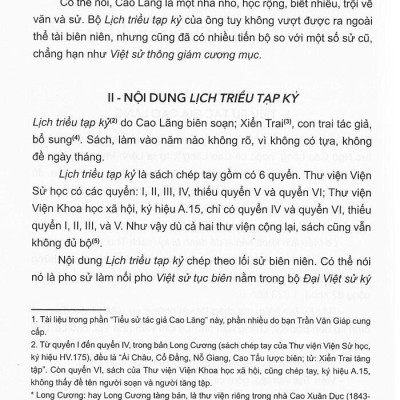 Lịch Triều Tạp Kỷ