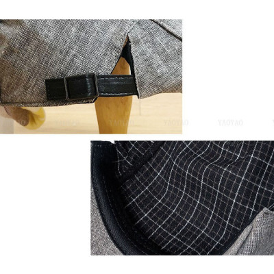 Mũ beret nam xuân hè vải linen cao cấp BHYHC02 Thoáng mát, thoải mái