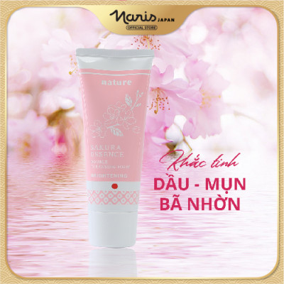 Sữa Rửa Mặt Tẩy Trang Làm Sáng Da – Nature Sakura Essence Nhật Bản 100g