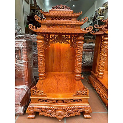 Bàn thờ ông địa thần tài bằng gỗ hương đá cực đẹp kt 61×69×130cm