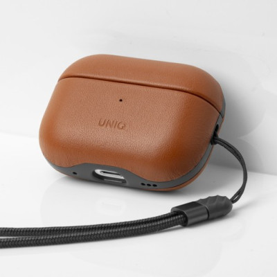 Bao Case Ốp Bảo Vệ UNIQ Terra Geguine Leather dành cho Airpods Pro 2 - Hàng Chính Hãng