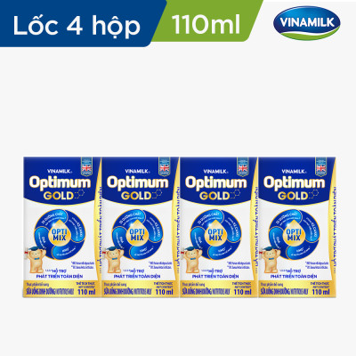 Thùng 48 Hộp Sữa Bột Pha Sẵn Vinamilk Optimum Gold 110ml