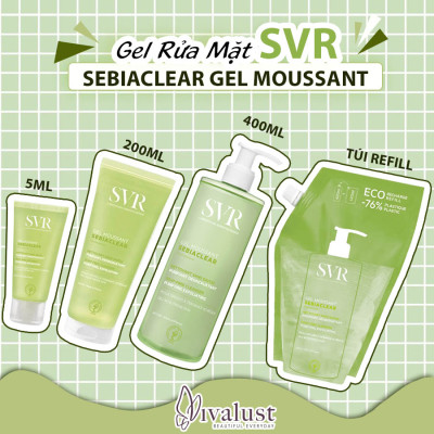 Sữa Rửa Mặt Tẩy Tế Bào Chết SVR Sebiaclear Gel Moussant Tuýp 200ml - SGM
