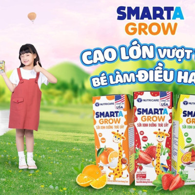 Thùng 48 hộp Sữa dinh dưỡng Smarta Grow Trái Cây 180ml