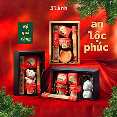 Bộ Quà Tặng Trầm Hương Cao Cấp An Lộc Phúc 3 Lành Sinh Nhật Tân Gia Mong An Yên Tài Lộc Phúc Lành Trang Trí Nhà Cửa