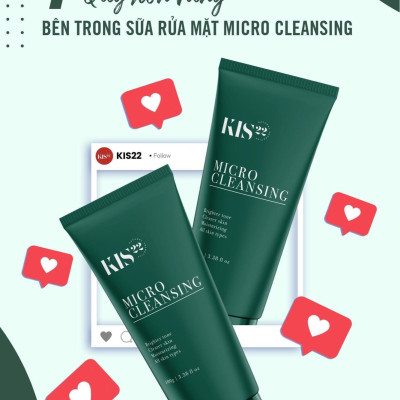 Sữa rửa mặt dưỡng ẩm micro cleansing Kis22