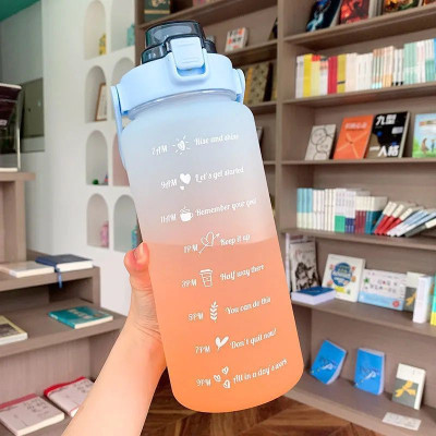 Bình Đựng Nước 2L Dễ Thương Có Vạch Báo Giờ Uống Nước - Hàng Loại 1 - Chính Hãng MINIIN