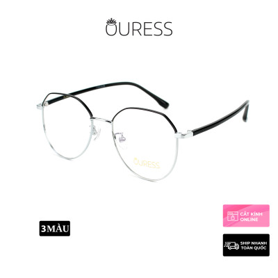 Gọng kính titanium 2063 thời trang nam nữ cao cấp siêu nhẹ siêu bền OURESS