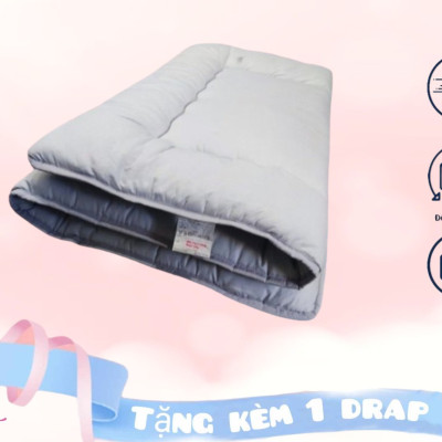 Đệm Trải Sàn, Nệm, Topper Hàng Xuất Nhật Đủ Size Tặng Kèm Drap Nệm 