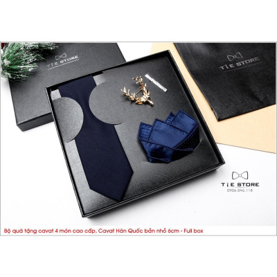 NHIỀU MẪU Cavat Bộ Cao Cấp Hàn Quốc 4 món Phụ Kiện - Full box kèm túi xách