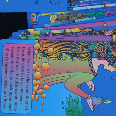 Bài  god foild tarot xanh dương