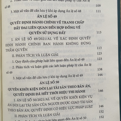 Án Lệ Việt Nam - Phân Tích  và Luận Giải ( Từ Án lệ số 44 đến Án lệ số 70 ) Tập 2