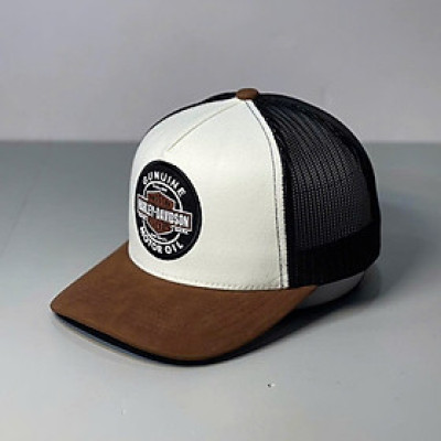 Nón kết, mũ lưỡi trai Harley Davision vải kaki phối lưới form chuẩn siêu đẹp (Ảnh thật)