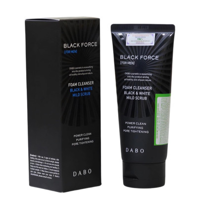 Sữa rửa mặt tinh chất than kháng khuẩn dành cho nam Dabo Hàn quốc ( 120ml) - HÀNG CHÍNH HÃNG