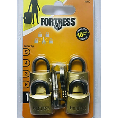 Bộ 4 khóa Vali Du Lịch Fortress-  1820Q