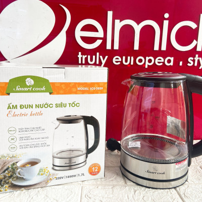 Ấm đun nước siêu tốc Elmich Smartcook ICS-3859 (1.7 Lít) - Hàng chính hãng
