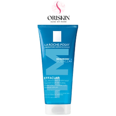 Gel rửa mặt tạo bọt làm sạch & giảm nhờn cho da dầu nhạy cảm La Roche-Posay Effaclar Purifying Foaming Gel (200ml)