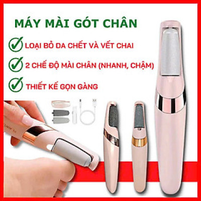 Máy Chà Gót Chân Tự Động Loại Bỏ Da Sần Chai Gây Đau, Xoá Chai Chân Hiệu Quả – Cho Gót Hồng Mềm Mịn Như Em Bé