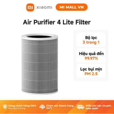 Lõi Lọc Không Khí Xiaomi Smart Air Purifier 4 Lite Filter - Hàng Chính Hãng