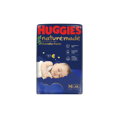 Tã quần Huggies Naturemade ban đêm M 58 miếng