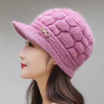 Mũ len nón len beret lưỡi trai nữ thời trang Hàn Quốc dona22021502