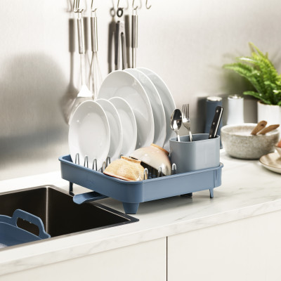 Kệ phơi tách chén Joseph Joseph 003123 - Extend Expandable Dish Drainer Editions Blue