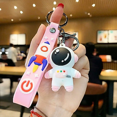 Móc khóa Phi Hành Gia cute cho xe máy dây đôi đeo balo điên thoại