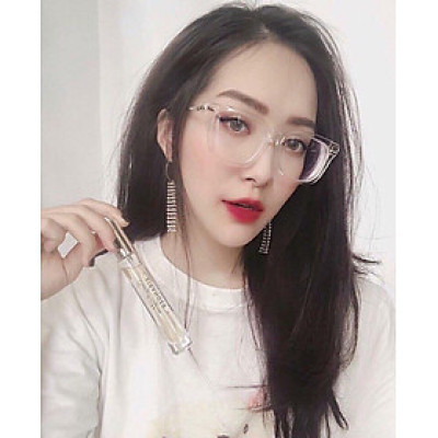 Gọng Kính Cận, Kính Giả Cận Mắt Vuông Trắng Trong Càng Kim Loại 