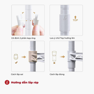 Kệ sắt đa năng 4 tầng dùng trong nhà bếp – màu đen – CJ-B1509B